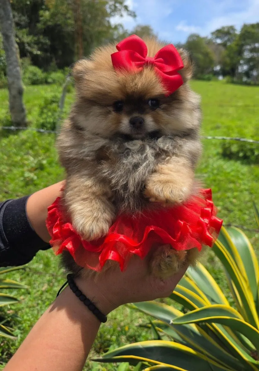 Cachorro Pomerania línea rusa
